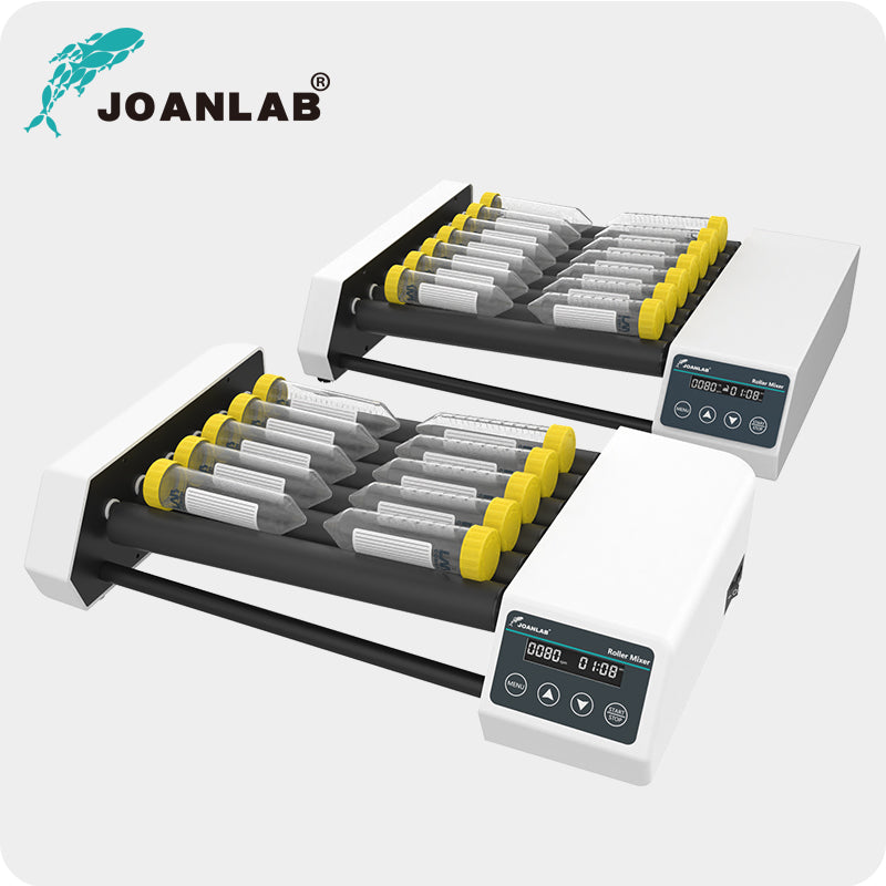 JoanLab RM-8H Digital Roller Mixer – 8 Roller Laboratory Tube Mixer