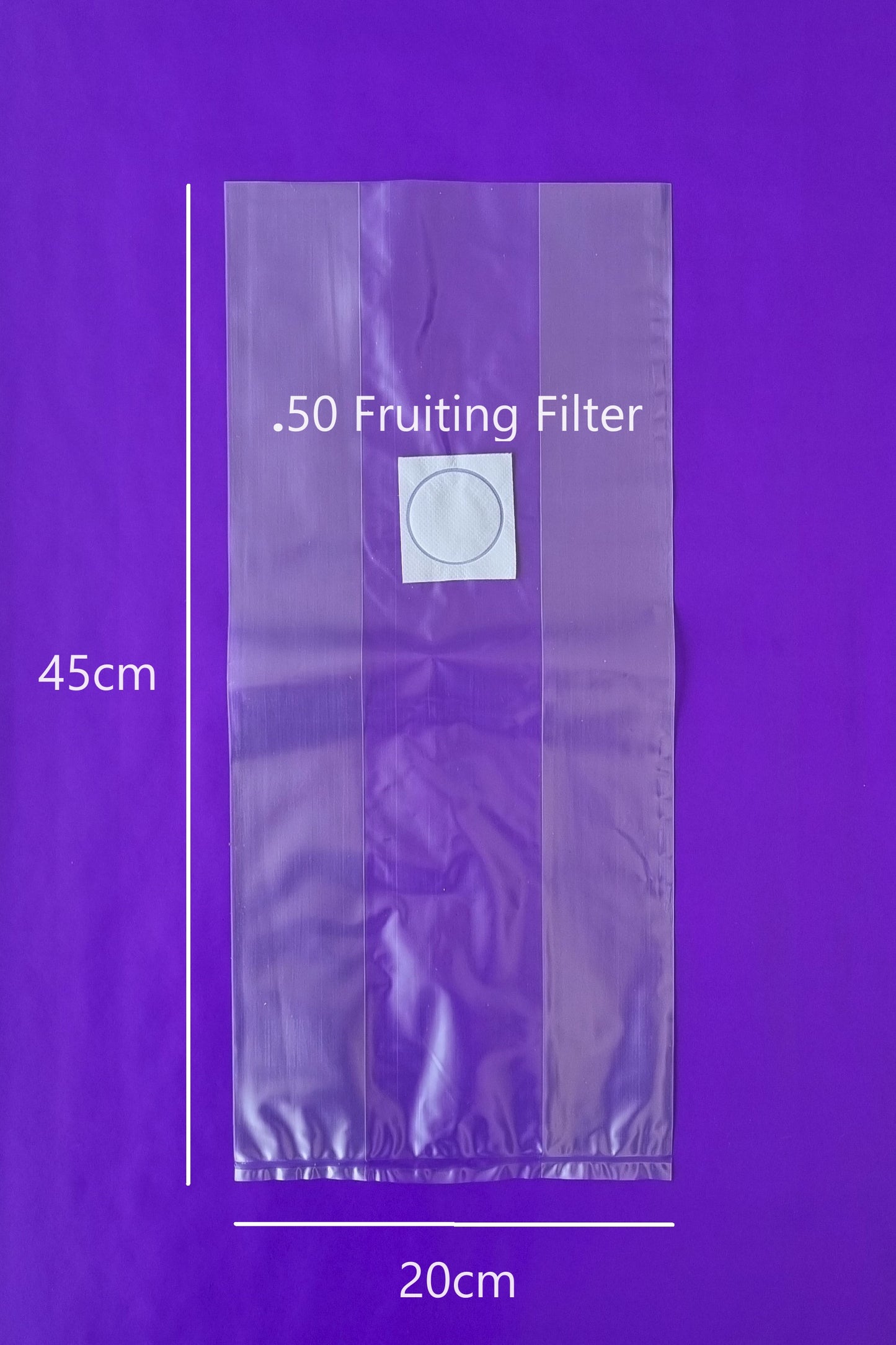Large FRUITING Bags 20x12x45cm .50UM Large Filter Fruiting Bag