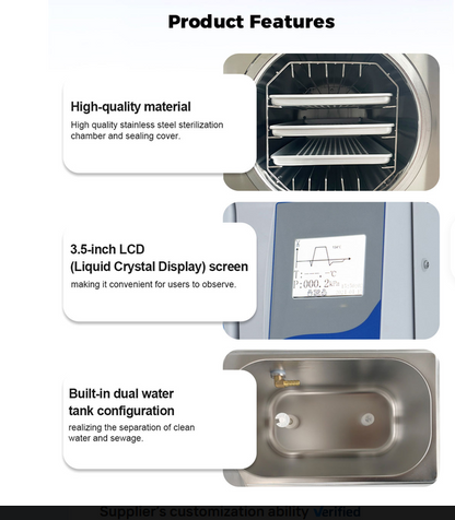 BIOBASE BKM-K Class B Benchtop Steam Autoclave (BKM-K18BE &BKM-K23BE)