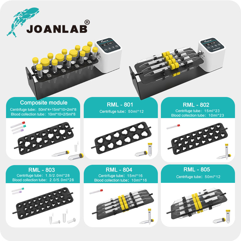 JoanLab RML-80 Laboratory Rotating Mixer – Multi-Angle Tube Mixer
