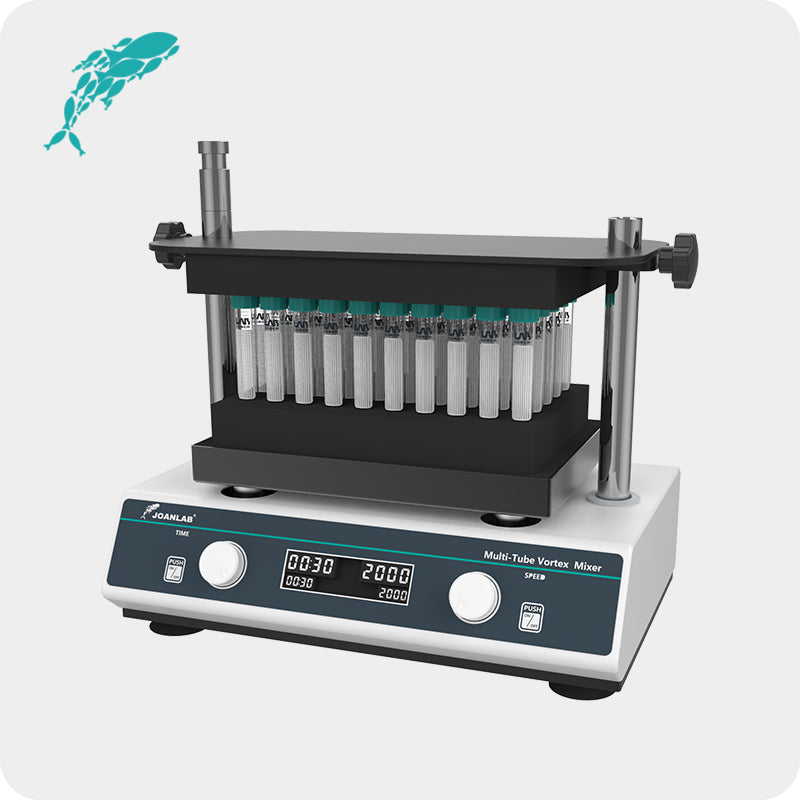 JoanLab VM-800PRO digital multi-tube vortex mixer for laboratory sample preparation